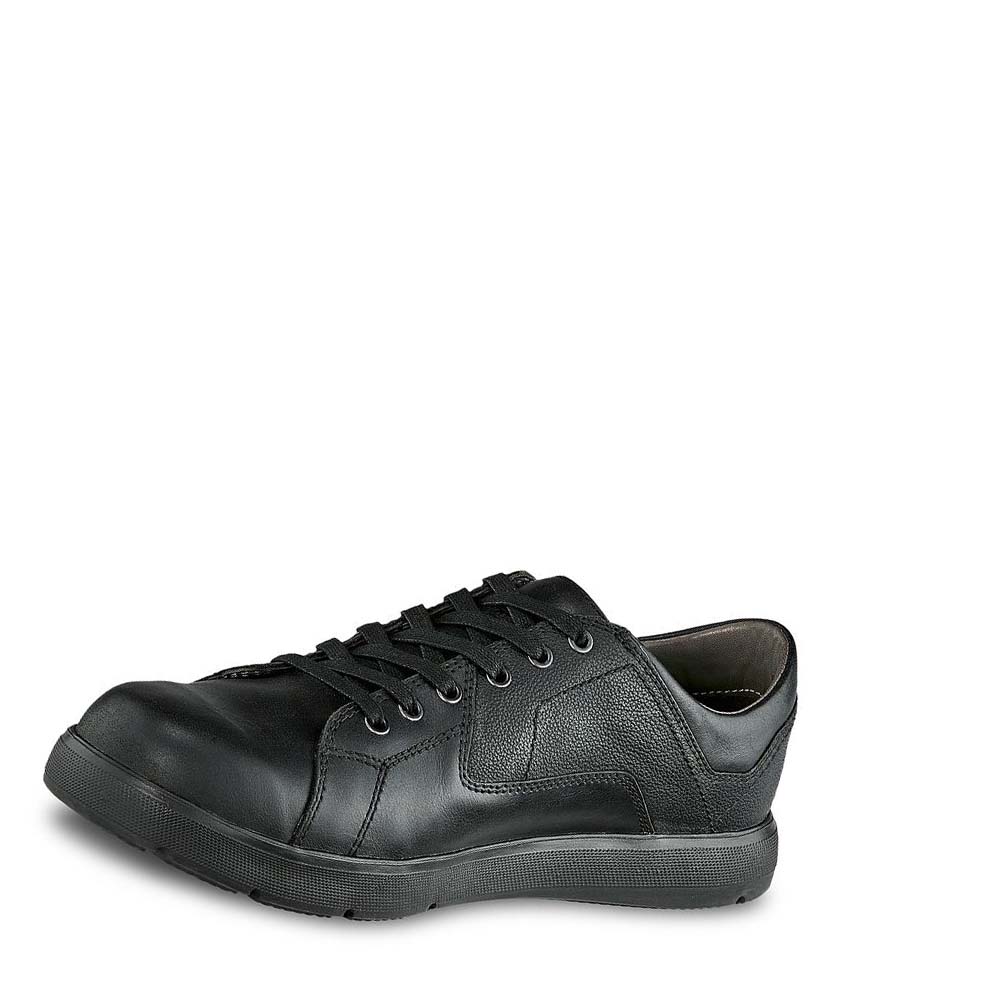 Red Wing Zero-G Lite LEATHER Men's Oxfords Shoes Black | ZA 195MQZ